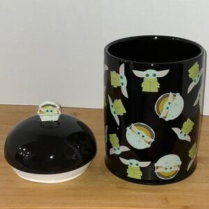 Baby Yoda 10” Ceramic Cookie Jar Canister Mandalorian The Child Disney